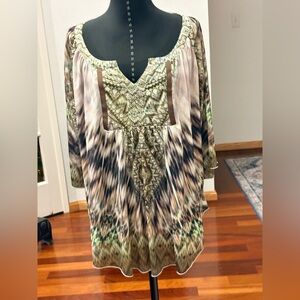 WORLD UNITY SHIRT TOP BLOUSE WOMEN SIZE 1X EXCELLENT CONDITION SEE PICS